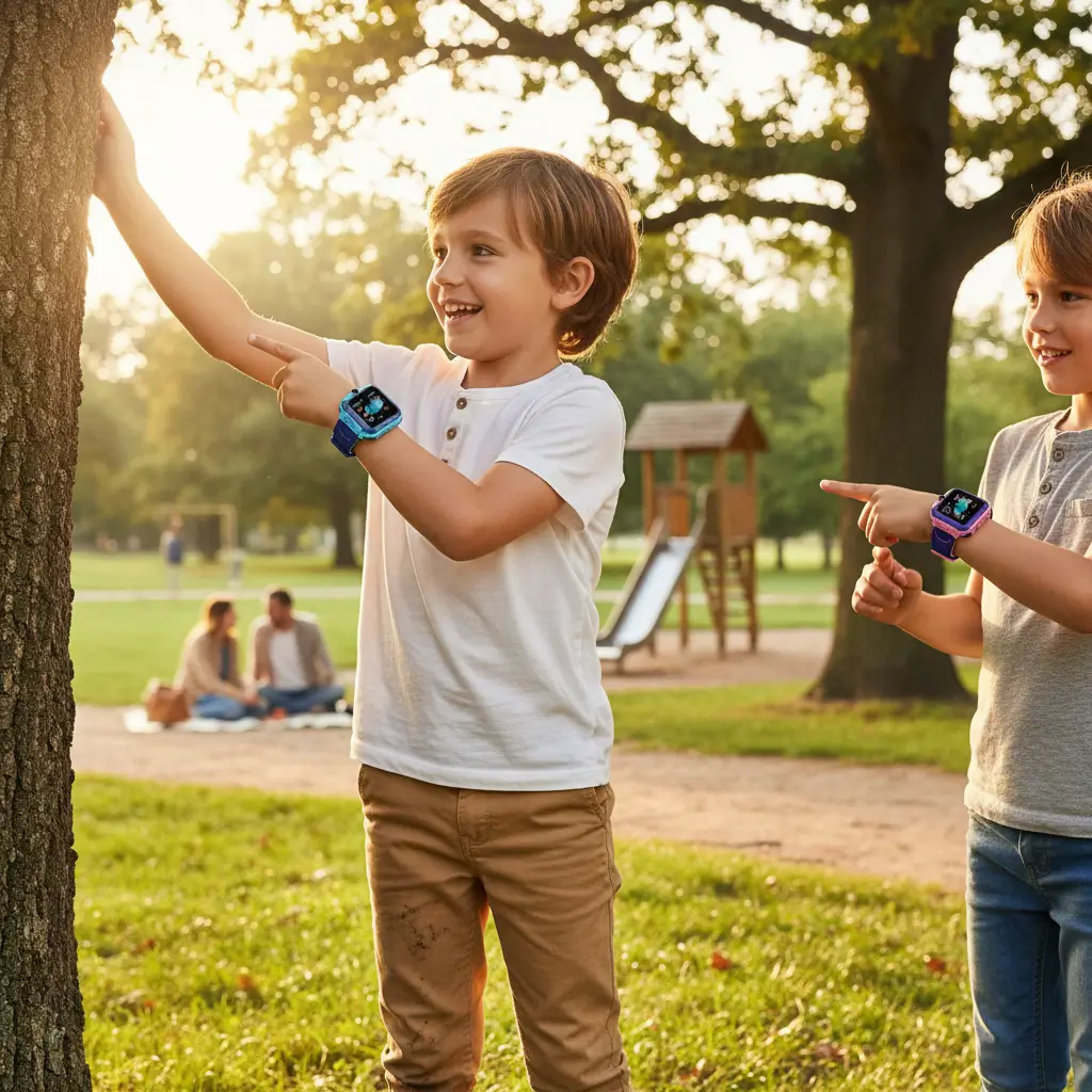 Kinder-Smartwatch mit GPS, Kamera, Telefonanrufe und SOS-Taste