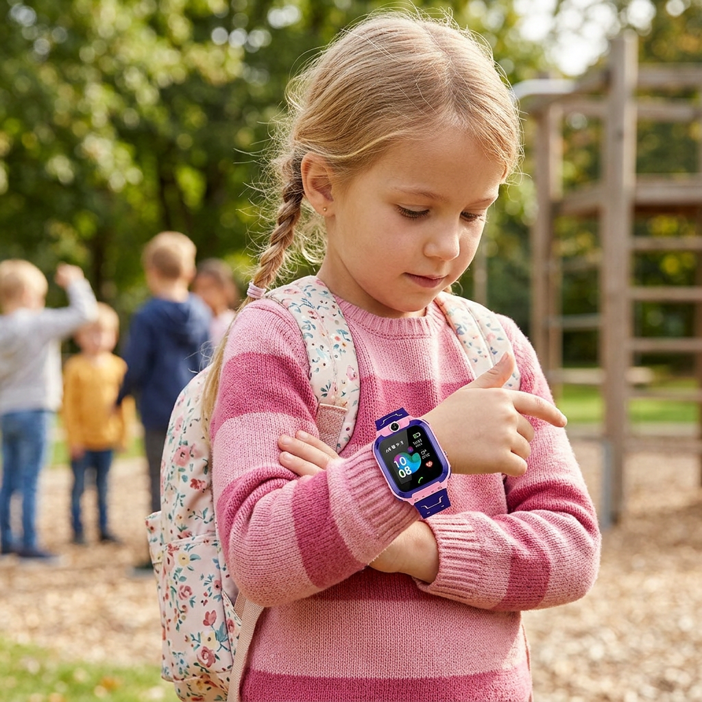 Kinder-Smartwatch mit GPS, Kamera, Telefonanrufe und SOS-Taste