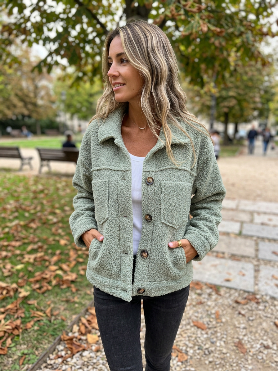 Lena | Kuschelige Jacke mit Innenfutter Damen