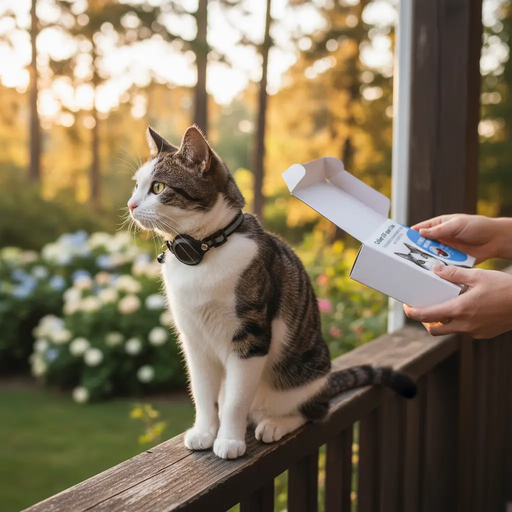 Gps-Halsband Für Katzen Mit Live-Tracking Und Sicherheit