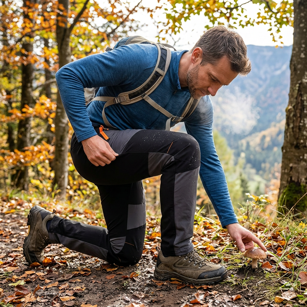 Wasserdichte und Winddichte Outdoor-Hose für Männer mit Verstellbarer Passform | Ideal für Herbst