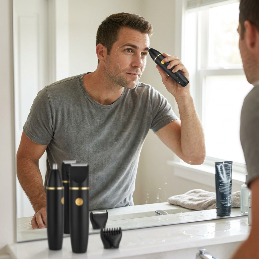 TrimPro 3-en-1 – Afeitadora Corporal de Precisión para Hombre