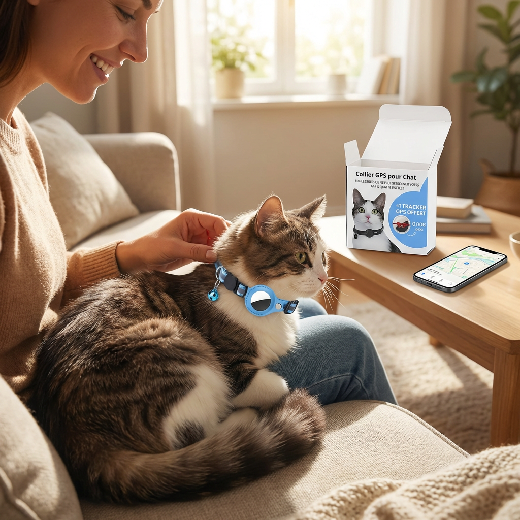 Katzen GPS-Halsband mit Echtzeit-Tracking & Sicherheit