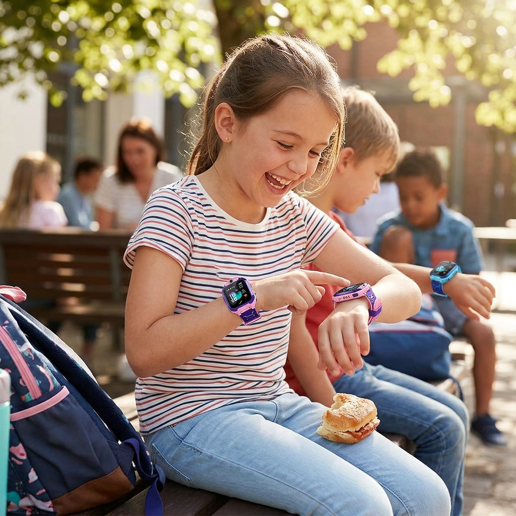 Kinder-Smartwatch mit GPS, Kamera, Telefonanrufe und SOS-Taste