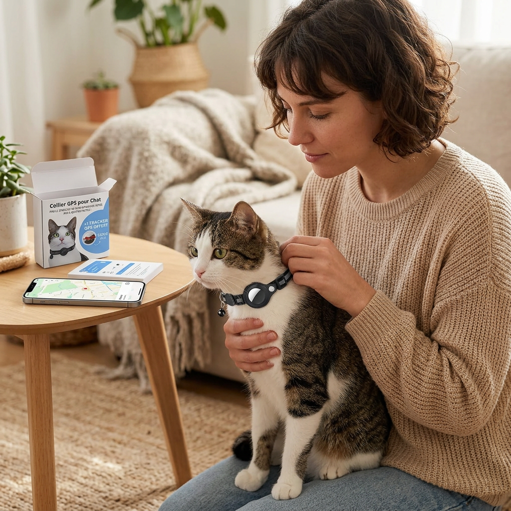 Gps-Halsband Für Katzen Mit Live-Tracking Und Sicherheit