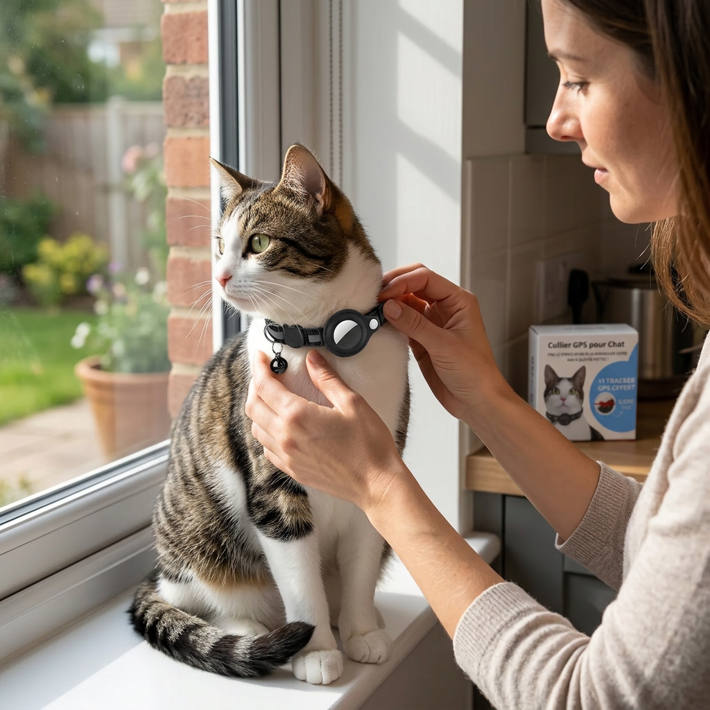 Gps-Halsband Für Katzen Mit Live-Tracking Und Sicherheit